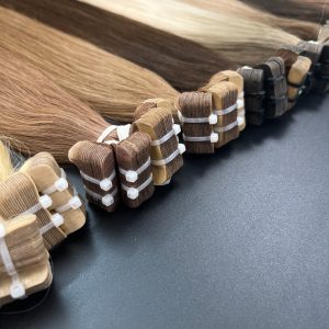 Beautiful Natural Straight Tape Hair Extensions | Andrea Hair